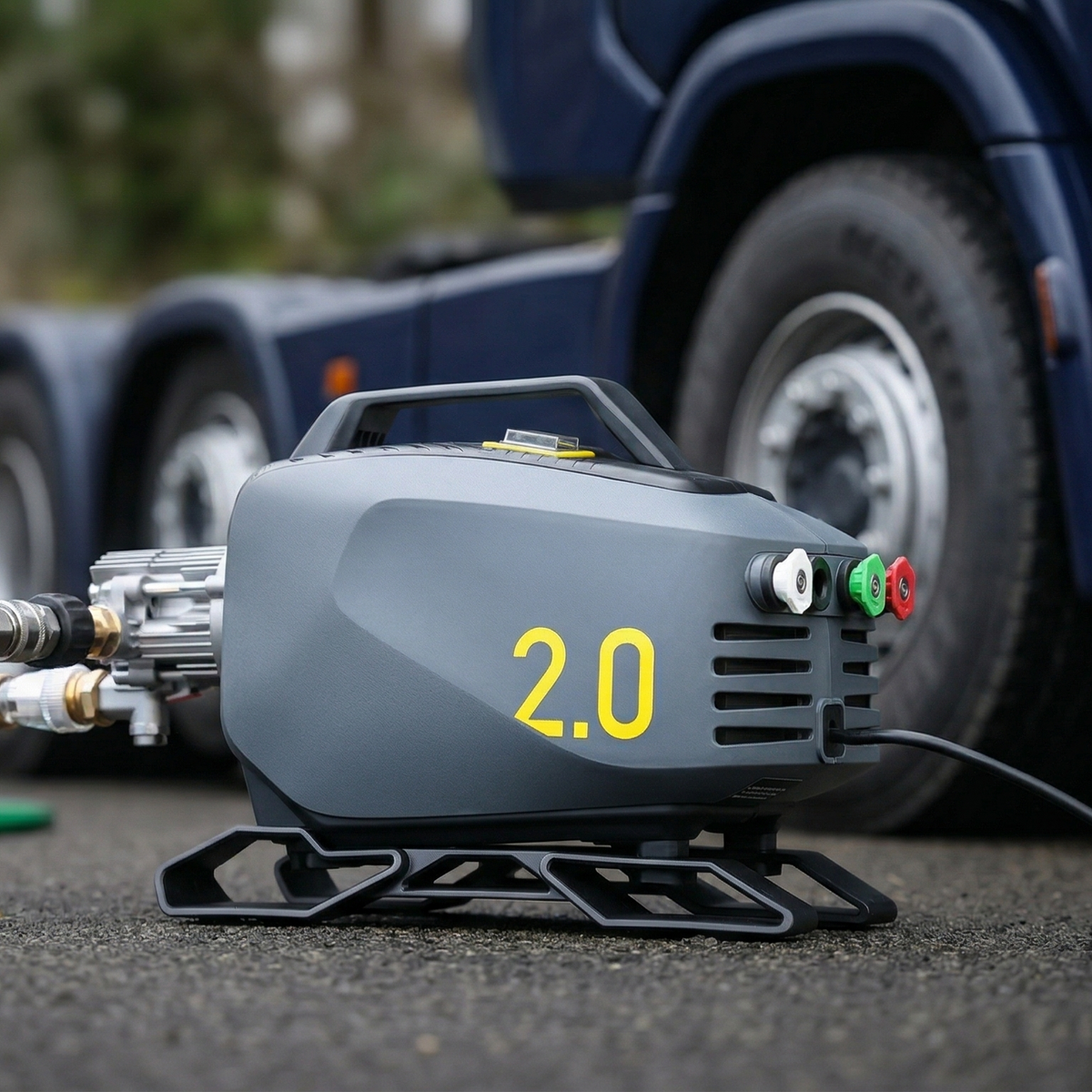 ACTIVE 2.0 hogedrukreiniger met premium accessoireset: schuimkanon, hogedrukslang, pistool, lans en nozzles