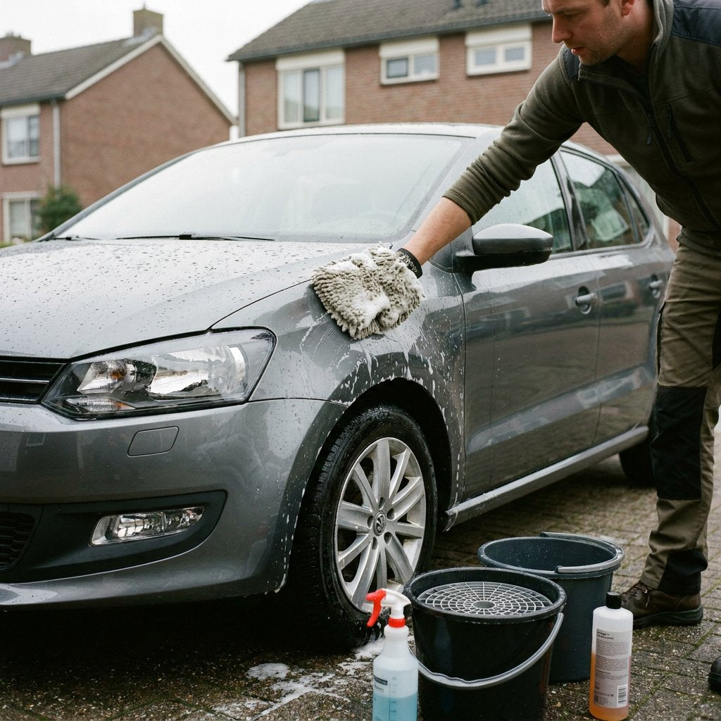 Auto wassen met de hand