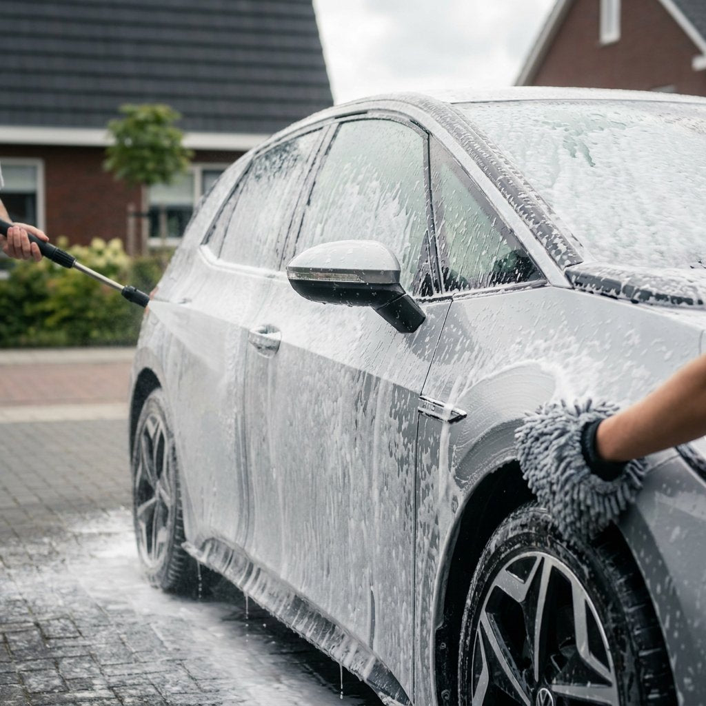 Elektrische auto wassen