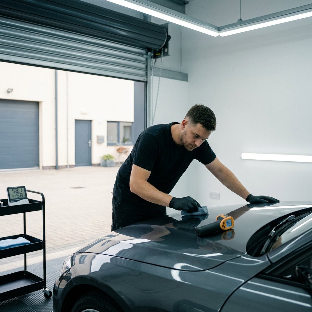 Keramische coating aanbrengen temperatuur