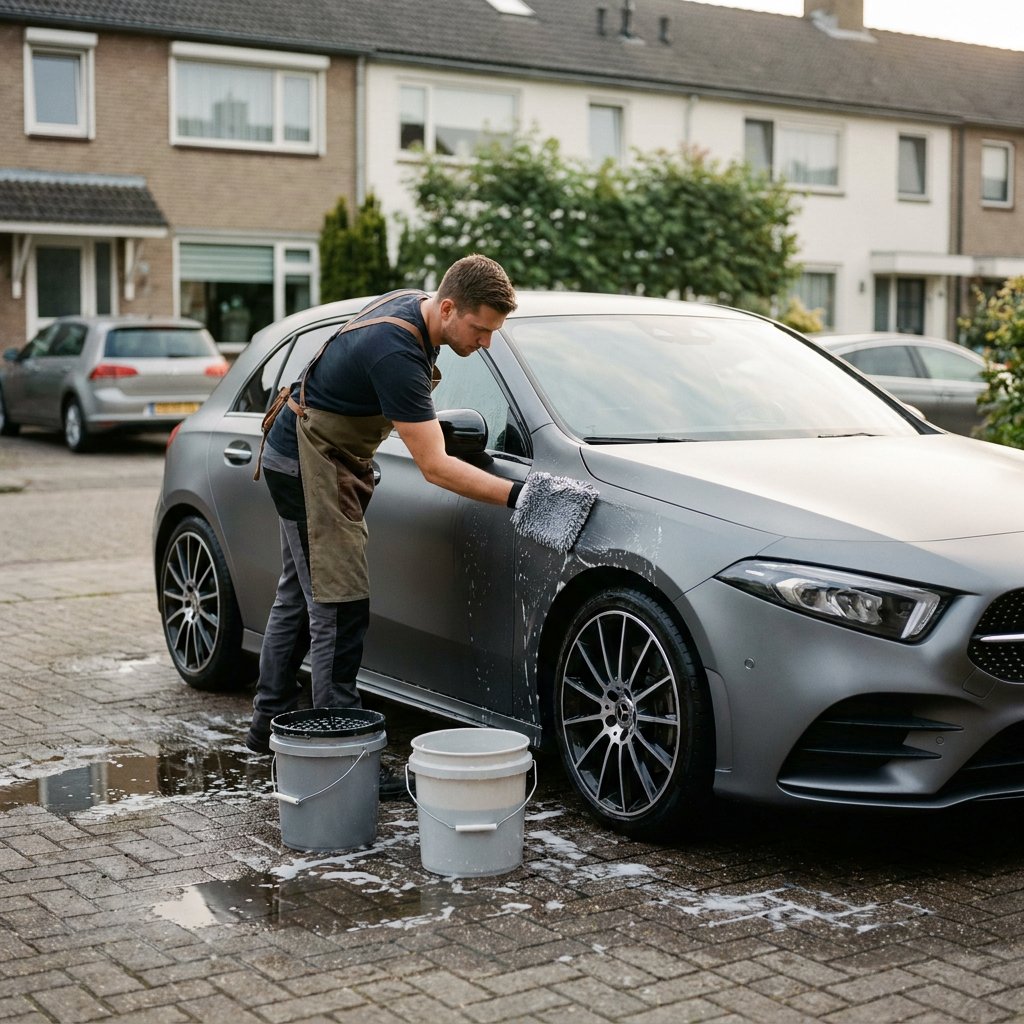 Matte auto wassen