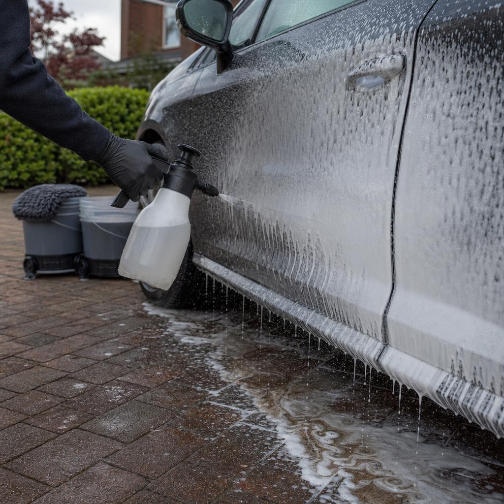 Pre wash auto krassen voorkomen
