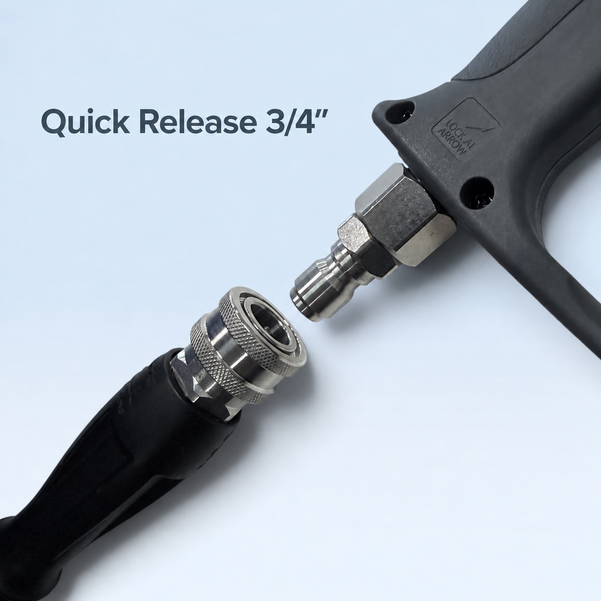 Short Trigger Hochdruckreiniger – Kurze Pistole 1/4" mit Adaptern
