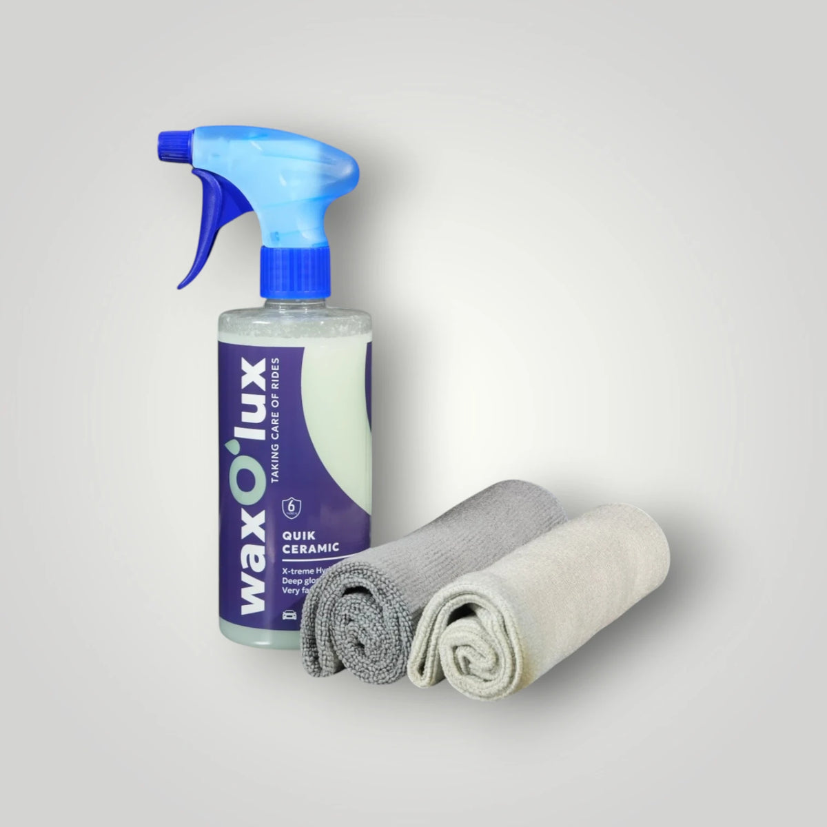 Quik Ceramic Set keramische coating met doek – WaxO'lux