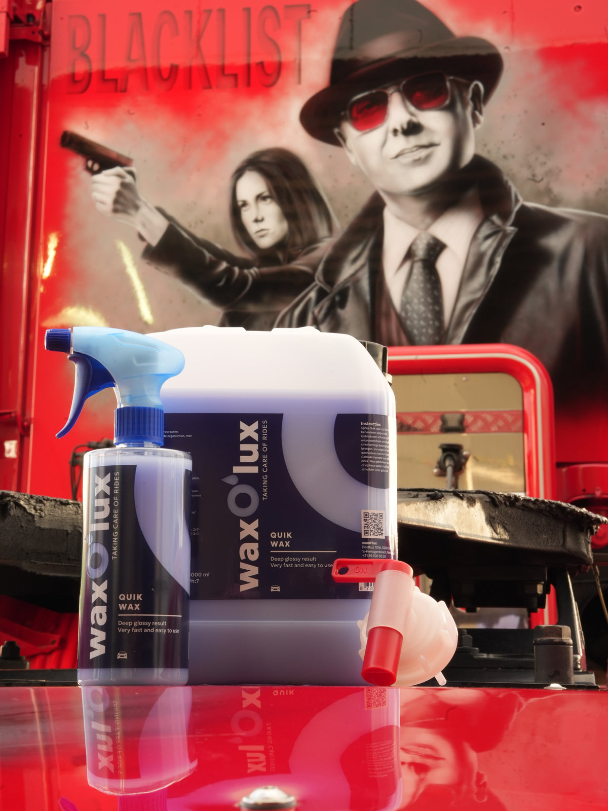 Quik Wax 5 liter spray wax in gebruik – WaxO'lux