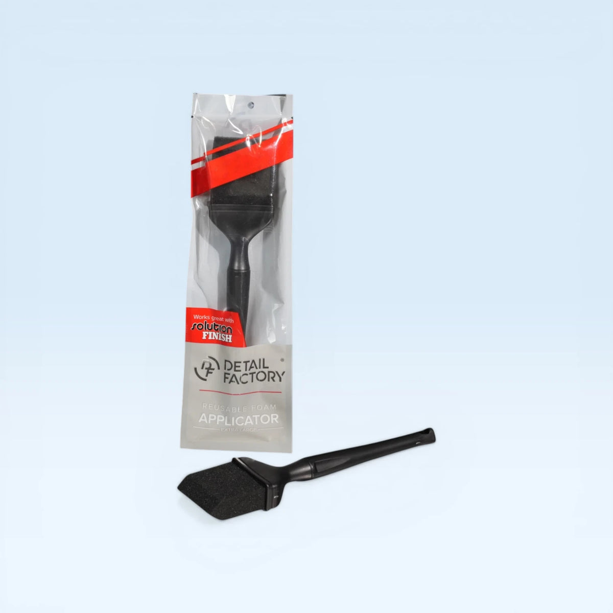 Detail Factory Foam Applicator Brush extra large black detailing borstel – WaxO'lux