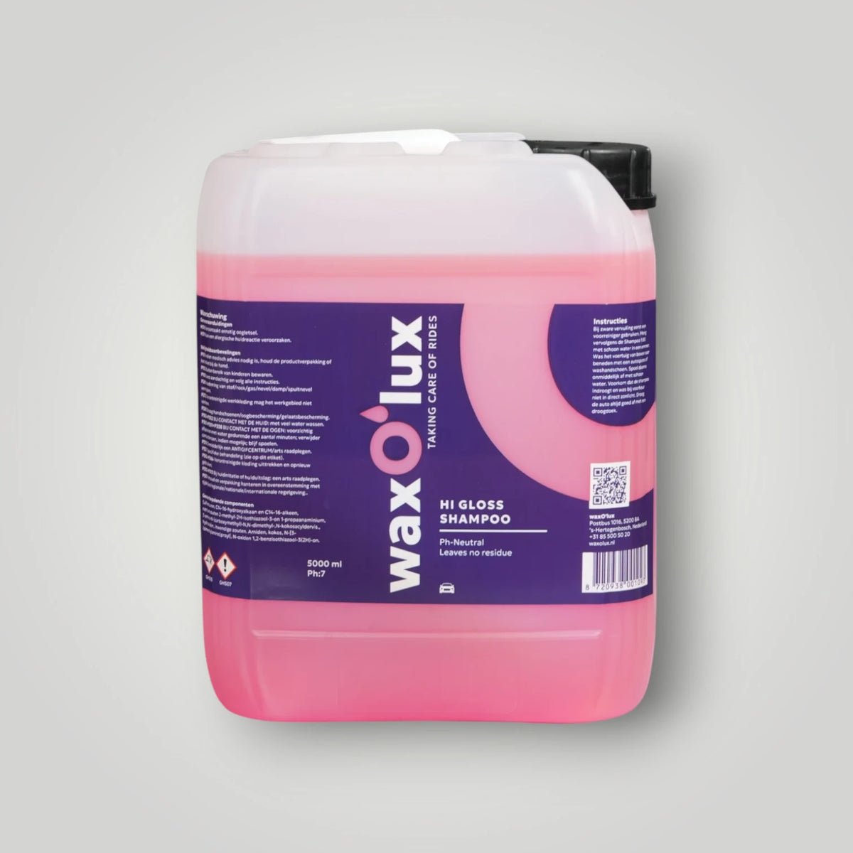 Hi Gloss Shampoo 5 liter autoshampoo can – WaxO'lux