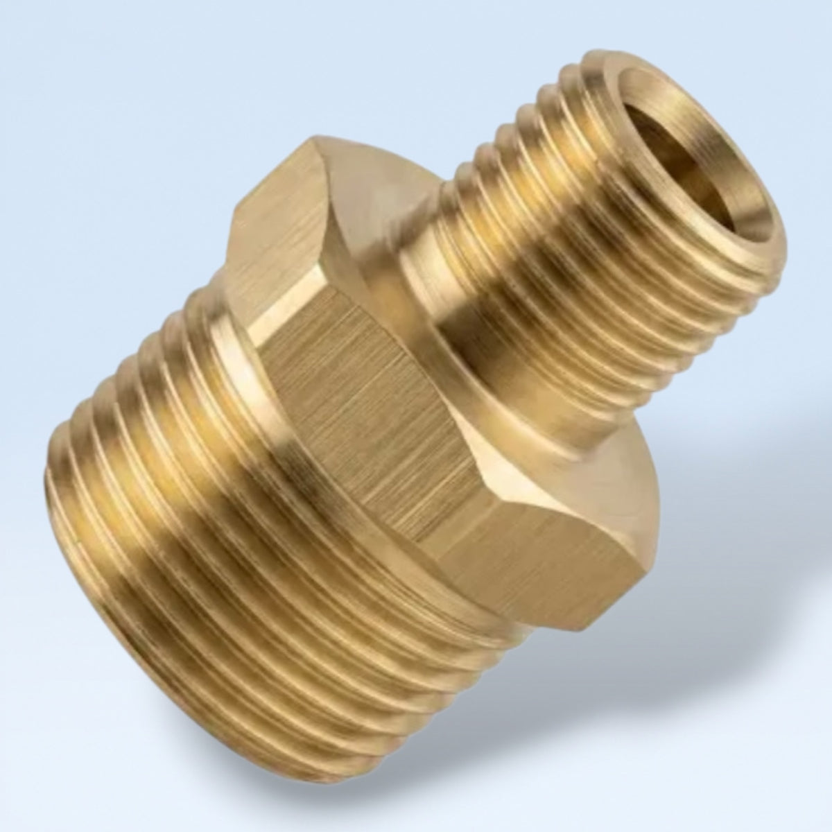 Messing Verloopnippel M22 naar 1/4 inch voor FoamBlast Foam Cannon – WaxO'lux