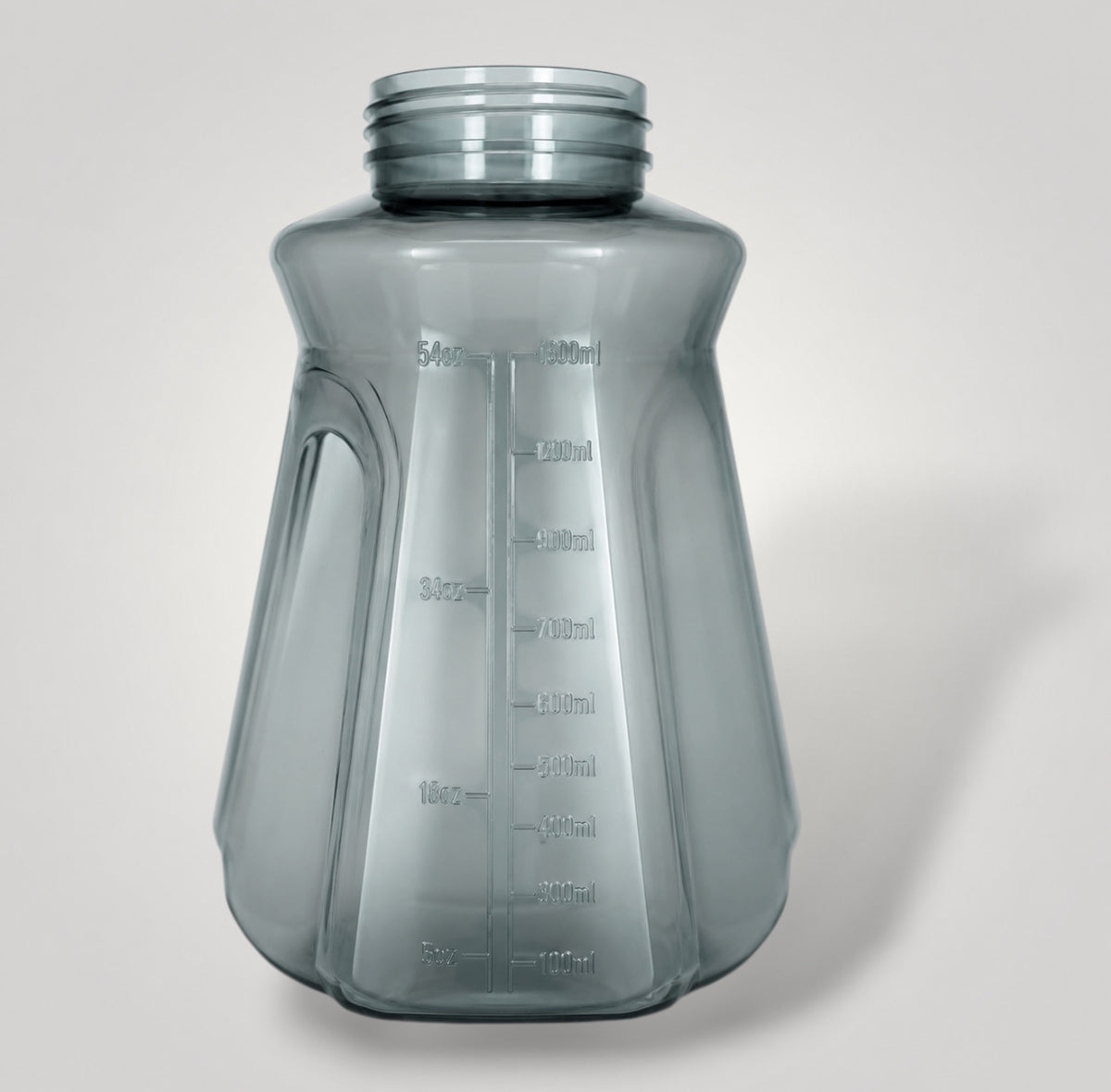 FoamBlast Bottle detail – ml-aanduiding en universele fitting voor foam cannon