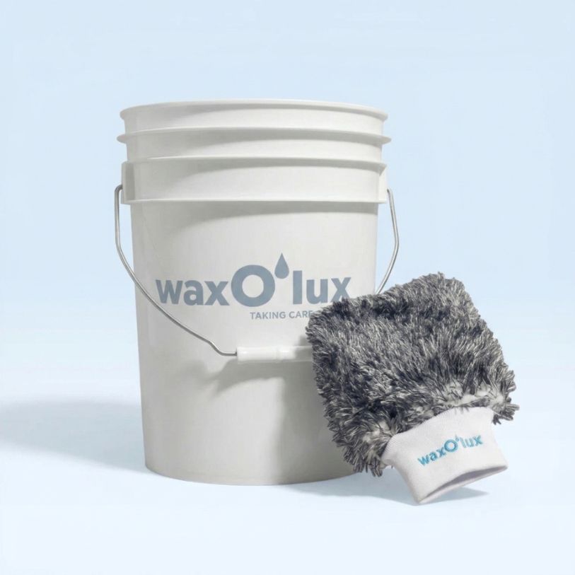 Bucket & Mitt bundel wasemmer met washandschoen – WaxO'lux